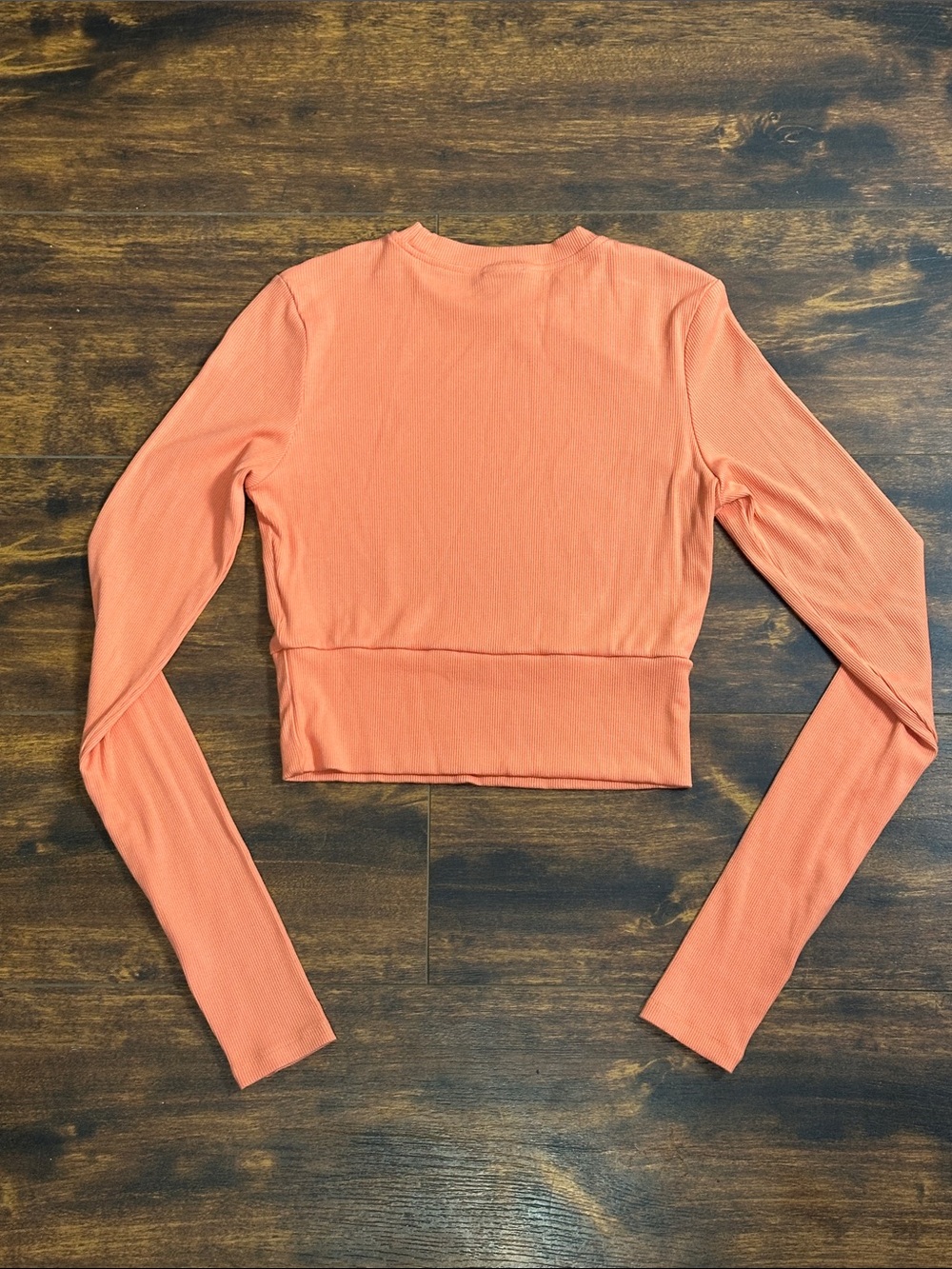 P.E Nation Free Play Rib Crop LS Peach M 🍑 - Picture 3 of 7